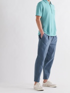 MASSIMO ALBA - Wembley Textured-Linen Polo Shirt - Blue - M