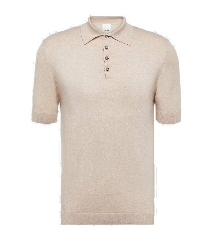 Photo: Allude Cotton and silk-blend polo shirt