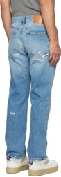 MSGM Blue Distressed Jeans