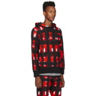 Alexander McQueen Black and Red Pullover Hoodie