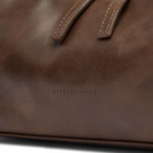 MARGE SHERWOOD Women's Hobo Shoulder Bag in Washed Brown Pull Up 