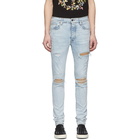 Amiri Blue Suede MX1 Jeans