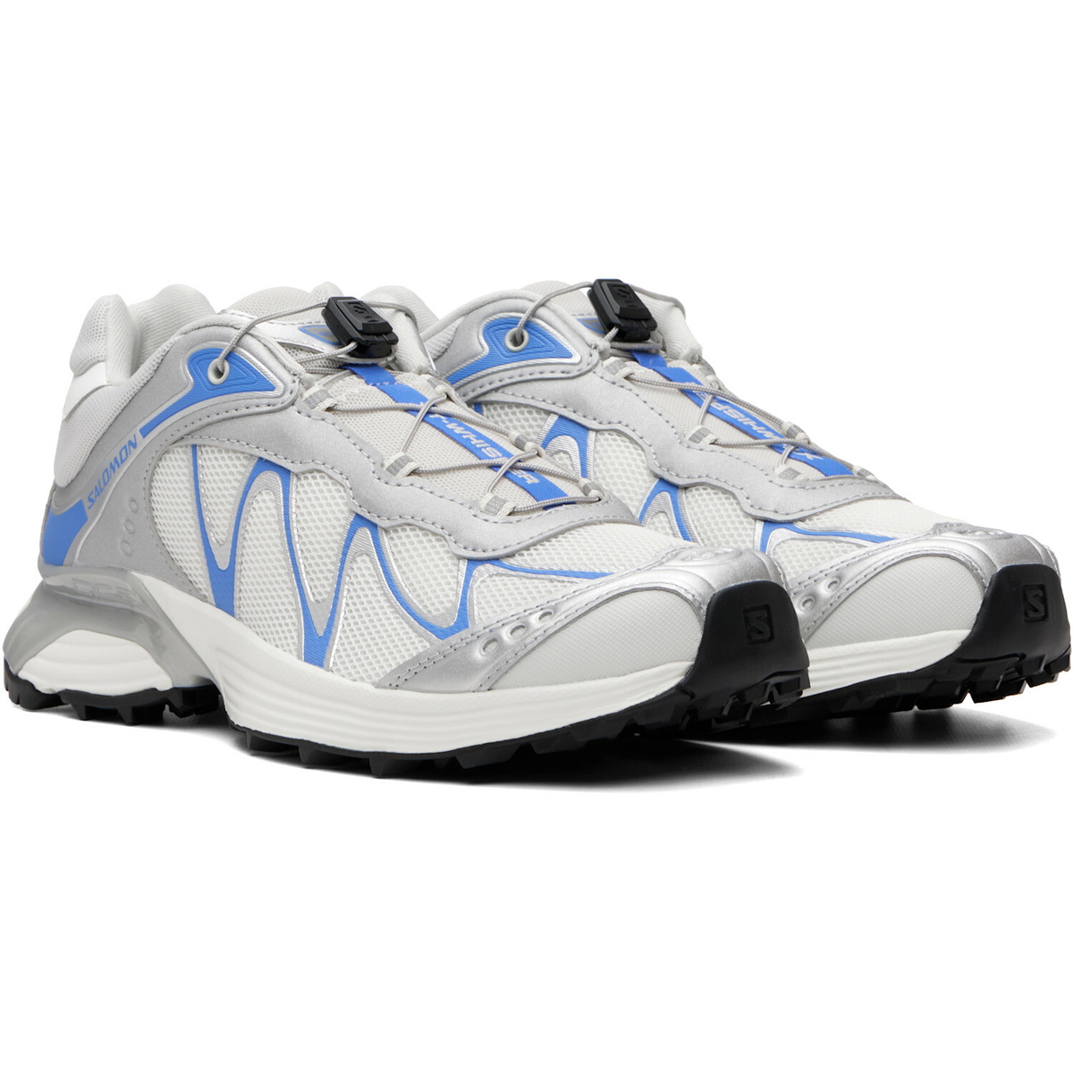 Salomon Silver & Off-White XT-Whisper Sneakers