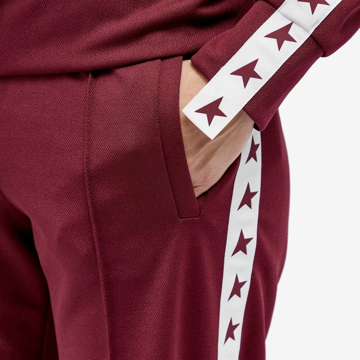 Golden Goose Women's Star Jogging Sweat Pant in Windsor Wine/White