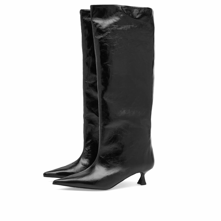 Photo: GANNI Women's High Shaft Boot in Black