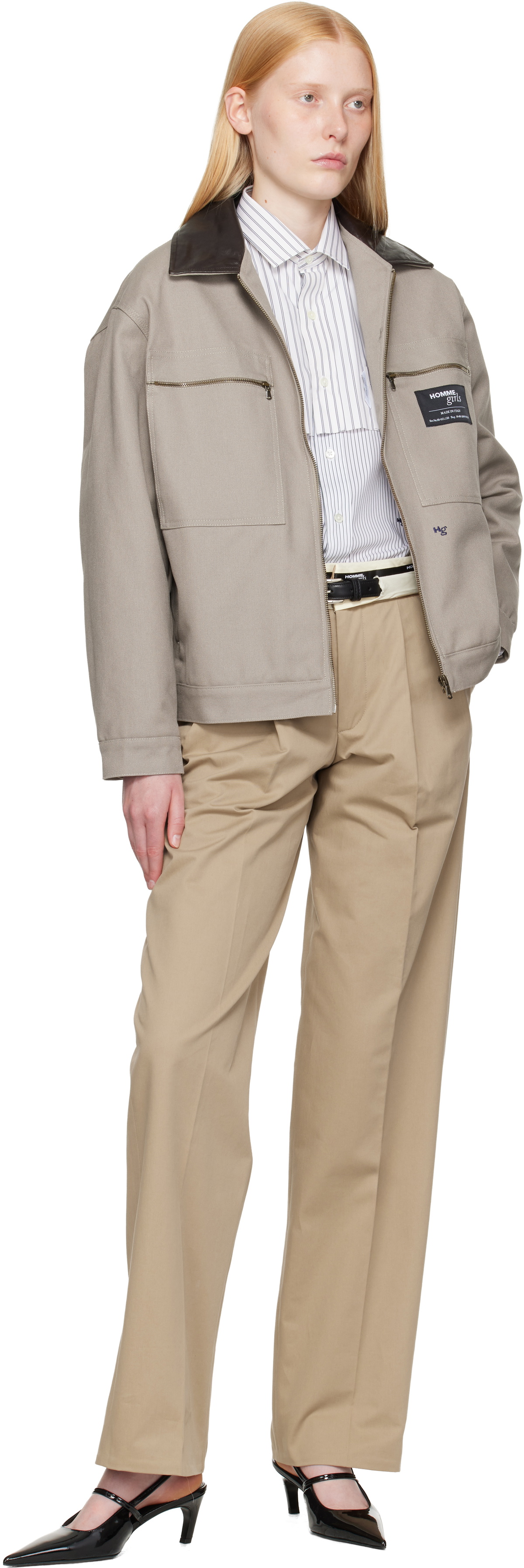 HommeGirls Gray Work Jacket