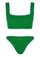 Hunza G Xandra Seersucker Bikini - Green - One Size