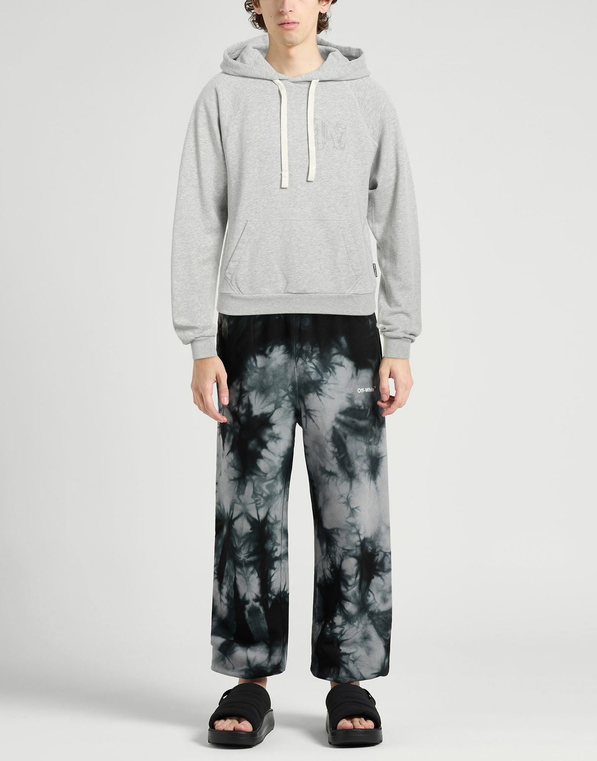 Palm Angels Mens Sweatshirt in Grey
