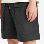 Cole Buxton Men's Cotton Cargo Shorts in Black