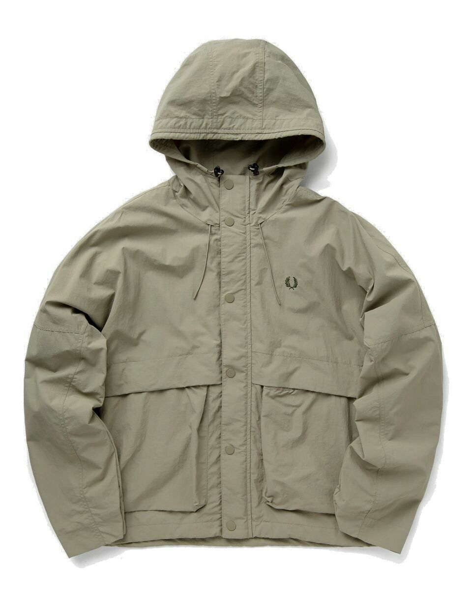 Photo: Fred Perry Cropped Parka Brown - Mens - Parkas/Windbreaker