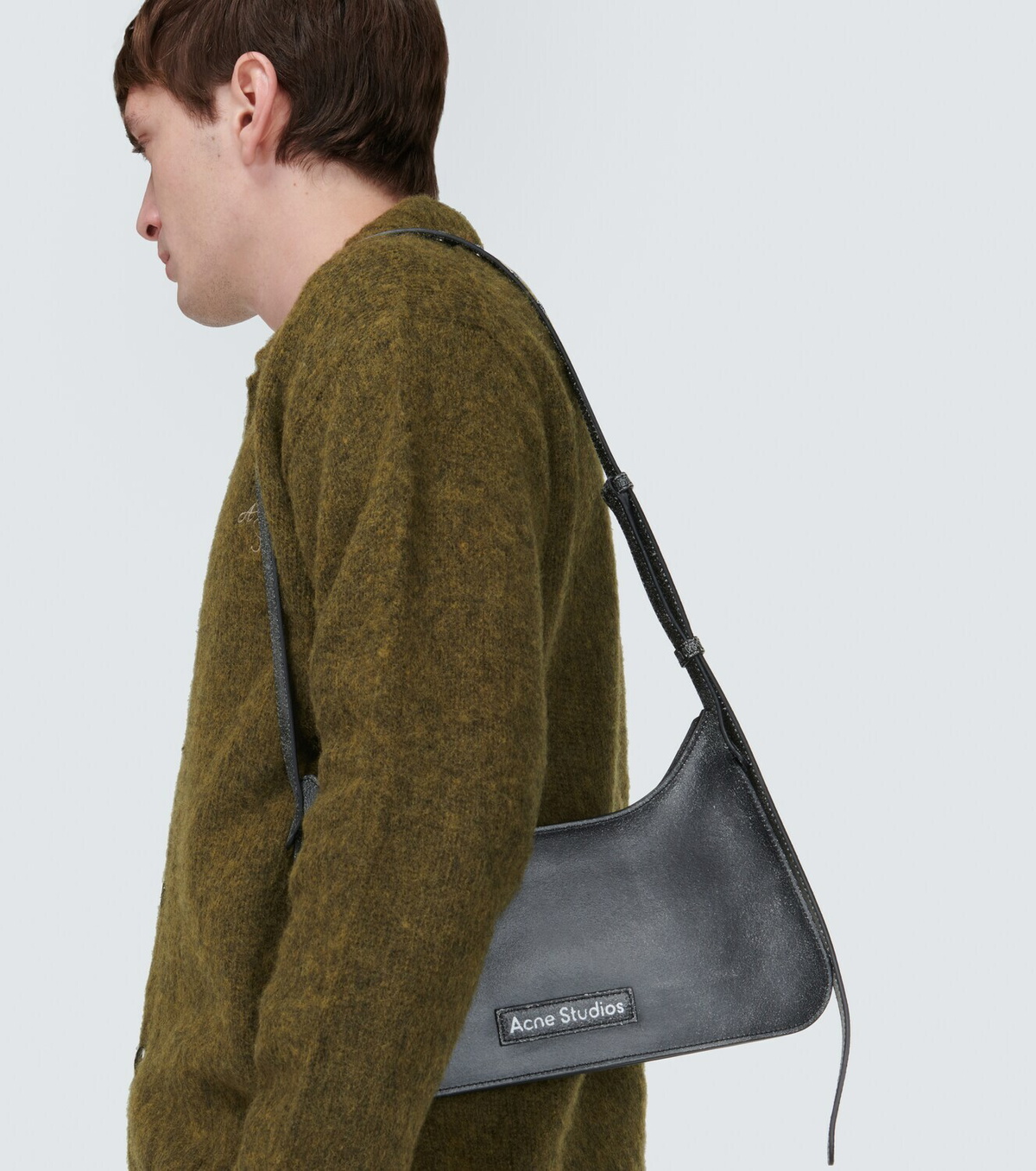 Acne Studios Green Platt Crossbody Bag