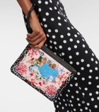 Dolce&Gabbana Capri printed canvas pouch