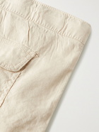 ONIA - Noah Slub Linen-Blend Drawstring Shorts - Neutrals