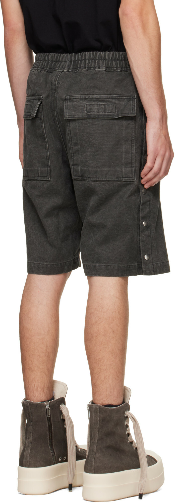 Rick Owens DRKSHDW Gray Tower Pusher Shorts
