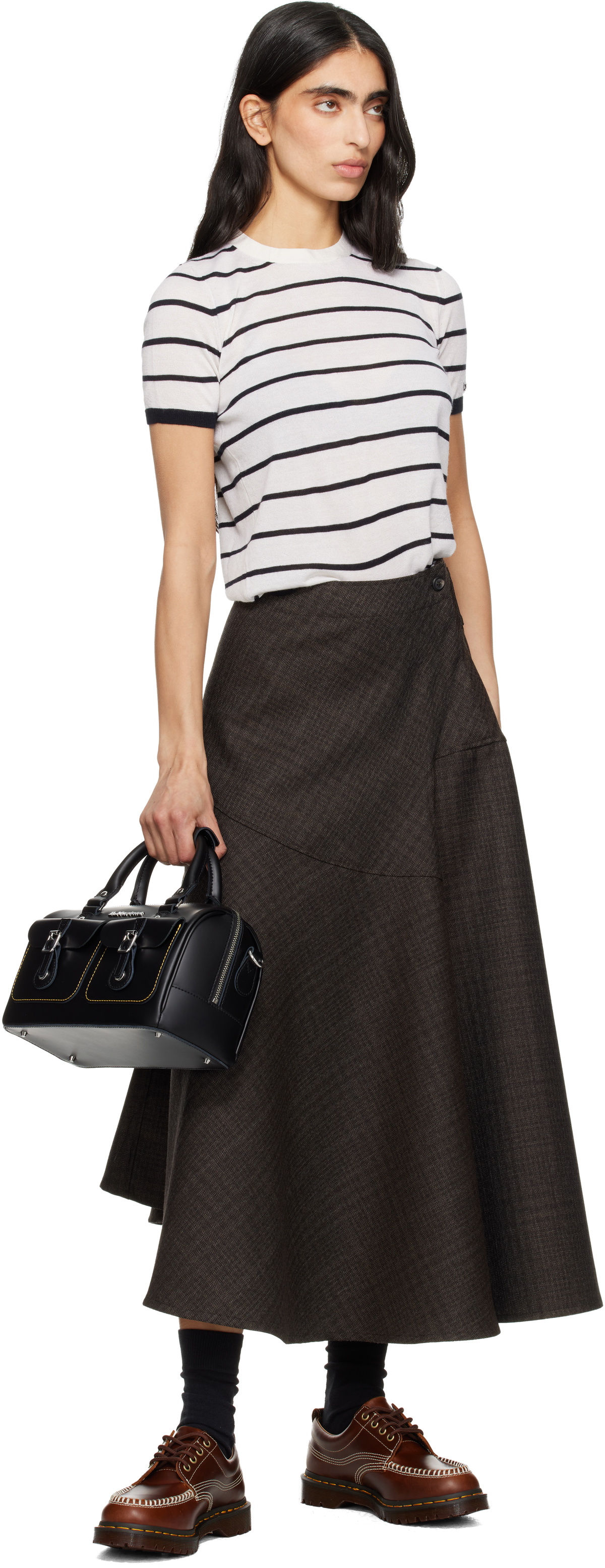 Dr. Martens Black Kieve Leather Top Handle Bag