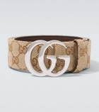 Gucci Flat Marmont GG Canvas belt