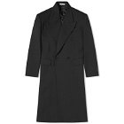Alexander McQueen Men's Double Breasted Coat in Black