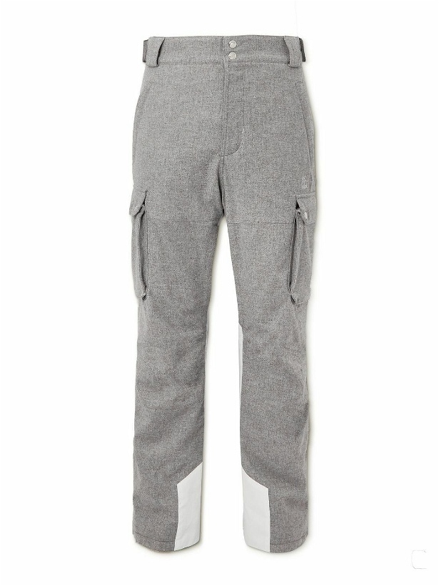 Photo: Brunello Cucinelli - Shell-Trimmed Wool, Silk and Cashmere-Blend Ski Pants - Gray