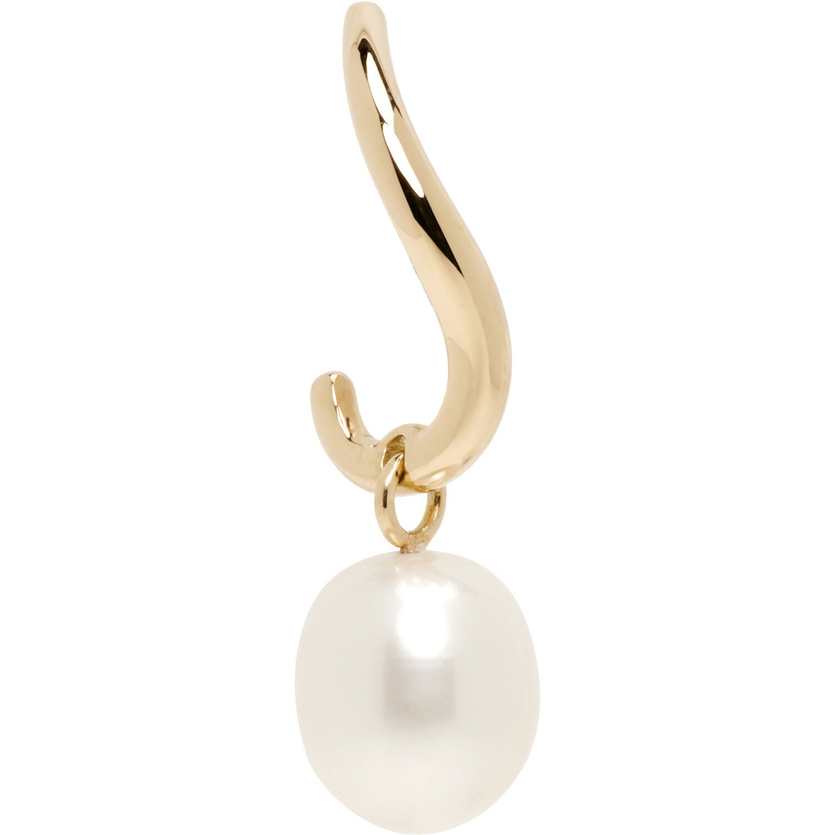 C.Chesnais Wave Pearl Single Earring