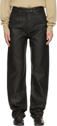 LEMAIRE Brown Five Pockets Twisted Jeans