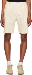 Sunspel Beige Drawstring Shorts