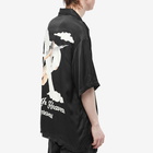 Represent Men's Storms In Heaven Satin Shirt in Black