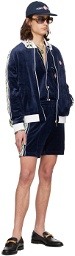 Casablanca Navy Laurel Shorts