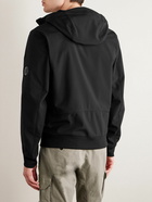 C.P. Company - Logo-Appliquéd Shell-R Hooded Jacket - Black