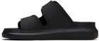 McQueen Black Hybrid Slides