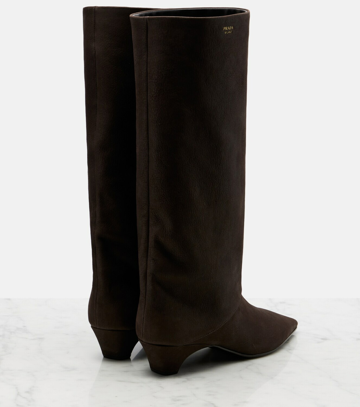 Prada Leather knee-high boots
