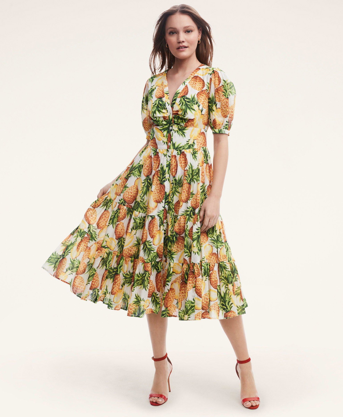 Brookes Brothers pineapple factory dress