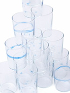 NIKO JUNE Blue Soft Serve Dotted Glass Set
