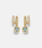 David Yurman DY Mercer® 18kt gold earrings with topaz and diamonds