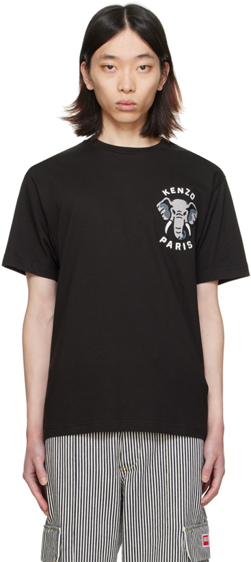 Photo: Kenzo Black Kenzo Paris Elephant T-Shirt