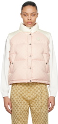 Gucci Pink GG Down Vest