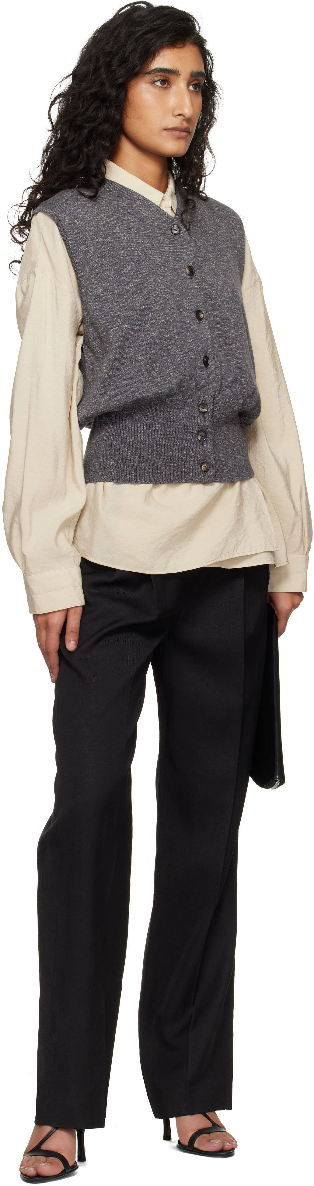 Loulou de Saison Black Takaroa LDS Elasticated Waistband Trousers