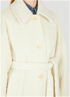 Belted Coat in Cream