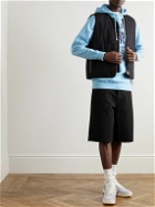 PARADISE - Printed Cotton-Jersey Hoodie - Blue