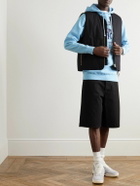 PARADISE - Printed Cotton-Jersey Hoodie - Blue