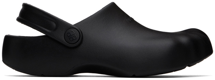 Photo: Balenciaga Black Sunday Molded Mule Loafers
