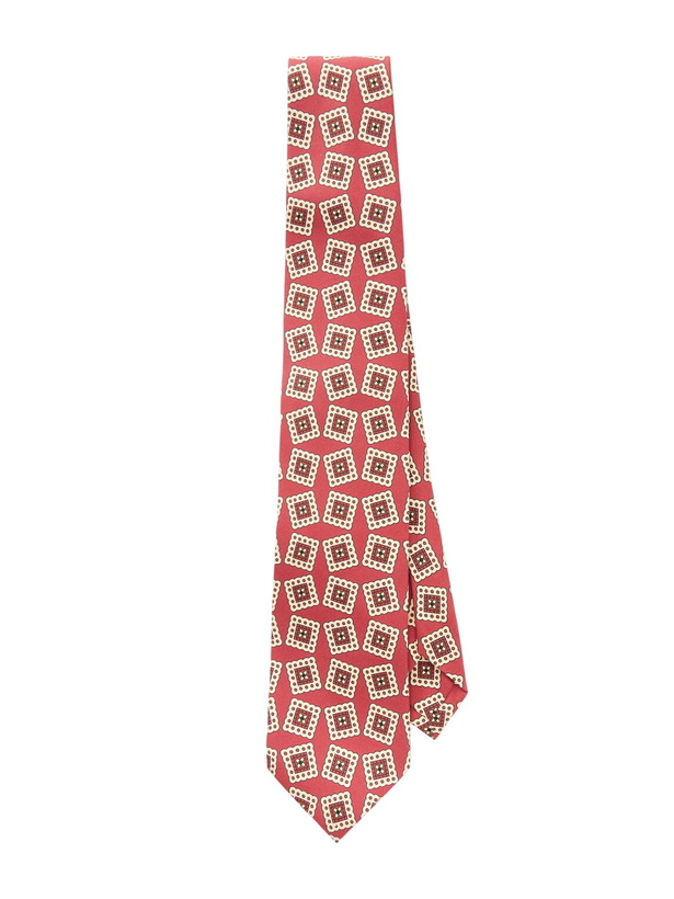 Photo: Drake's - 7cm Jumbled Medallion Printed Silk-Habotai Tie