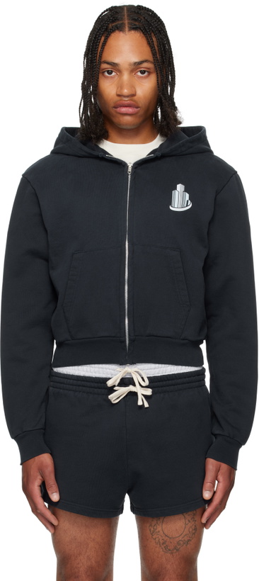 Photo: ABRA SSENSE Exclusive Navy Building Hoodie