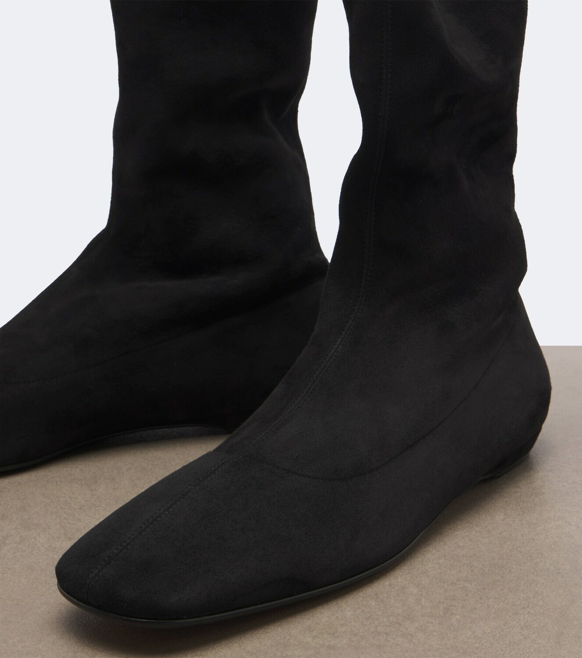 The Row Cindy suede ankle boots