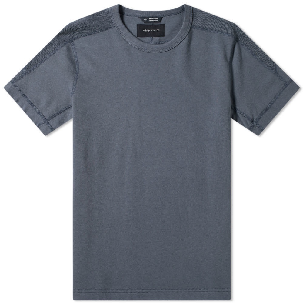 Photo: Wings + Horns Short Sleeve Inverted Crew Sweat