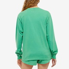 Sporty & Rich x Prince Crest Long Sleeve T-Shirt in Kelly Green/White