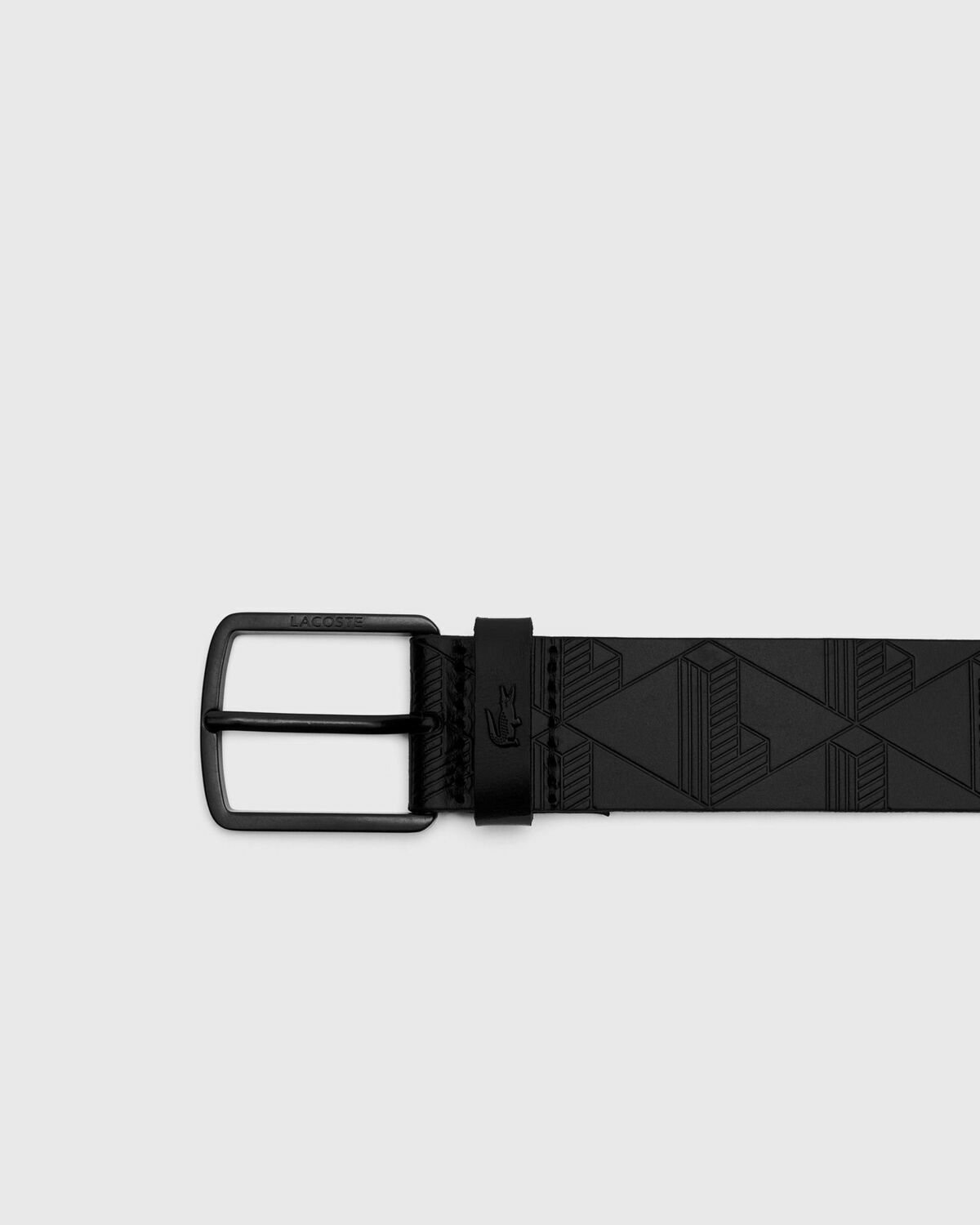 Lacoste 35 EMBOSSED MONOGRAM Black Mens Keychain
