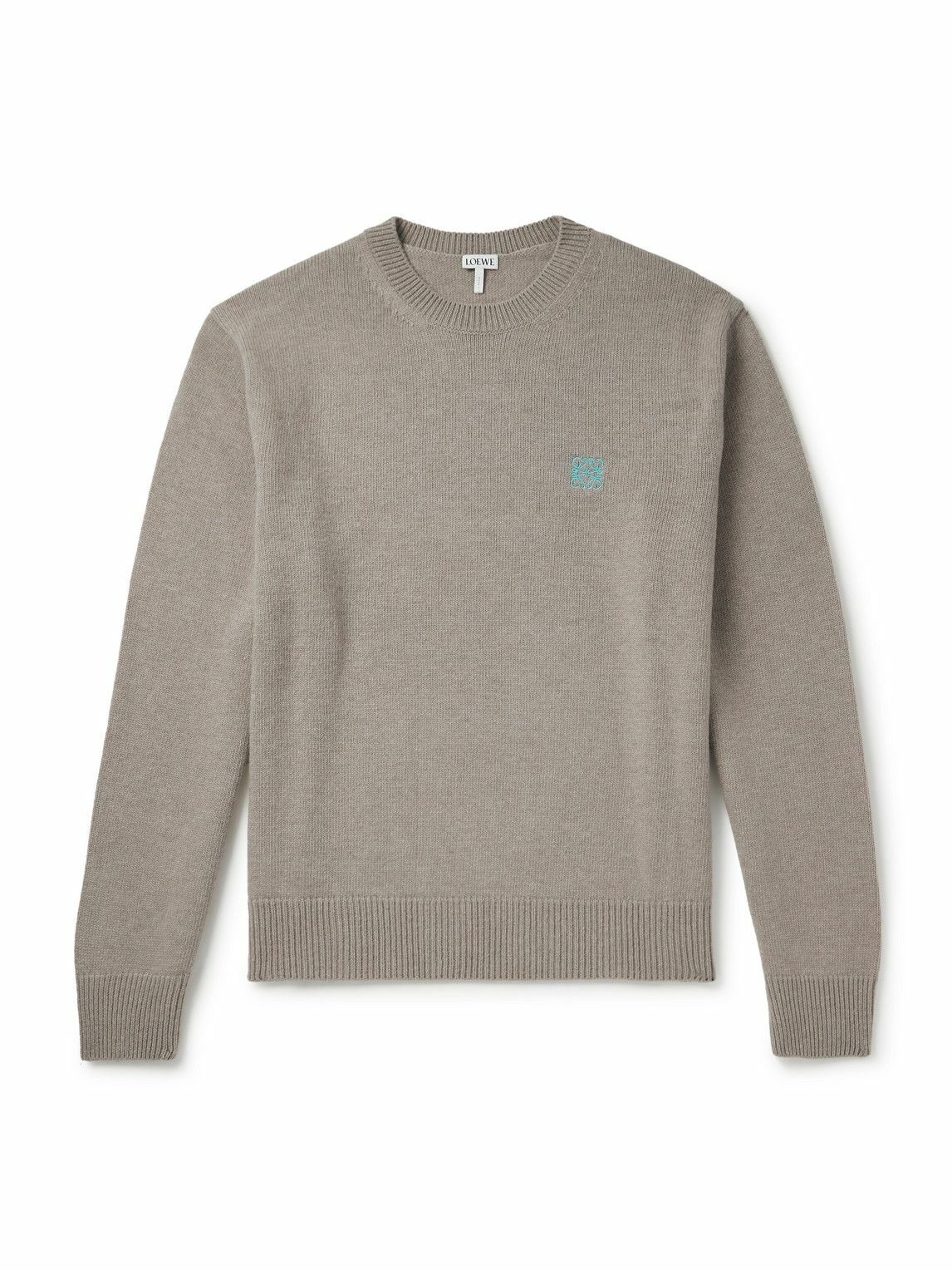 Loewe Ribbed-knit wool half-zip sweater Loewe