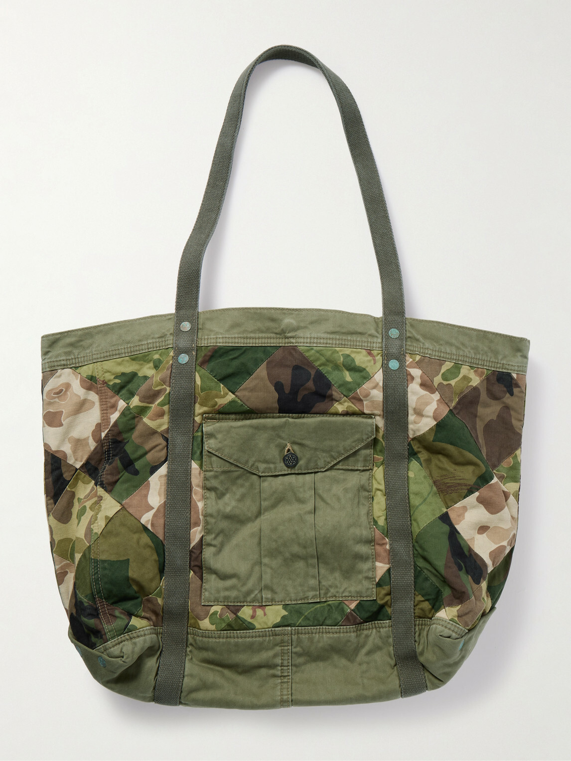 RRL - Patchwork Camouflage-Print Cotton Tote Bag