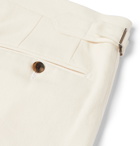 Thom Sweeney - Tapered Cotton-Twill Trousers - White