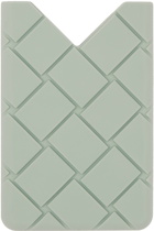 Bottega Veneta Green Intrecciato Card Case